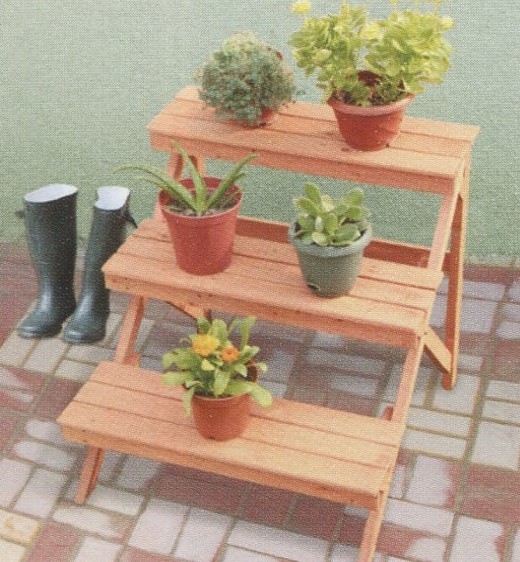 3 Tier Outdoor Flower Pot Shelf